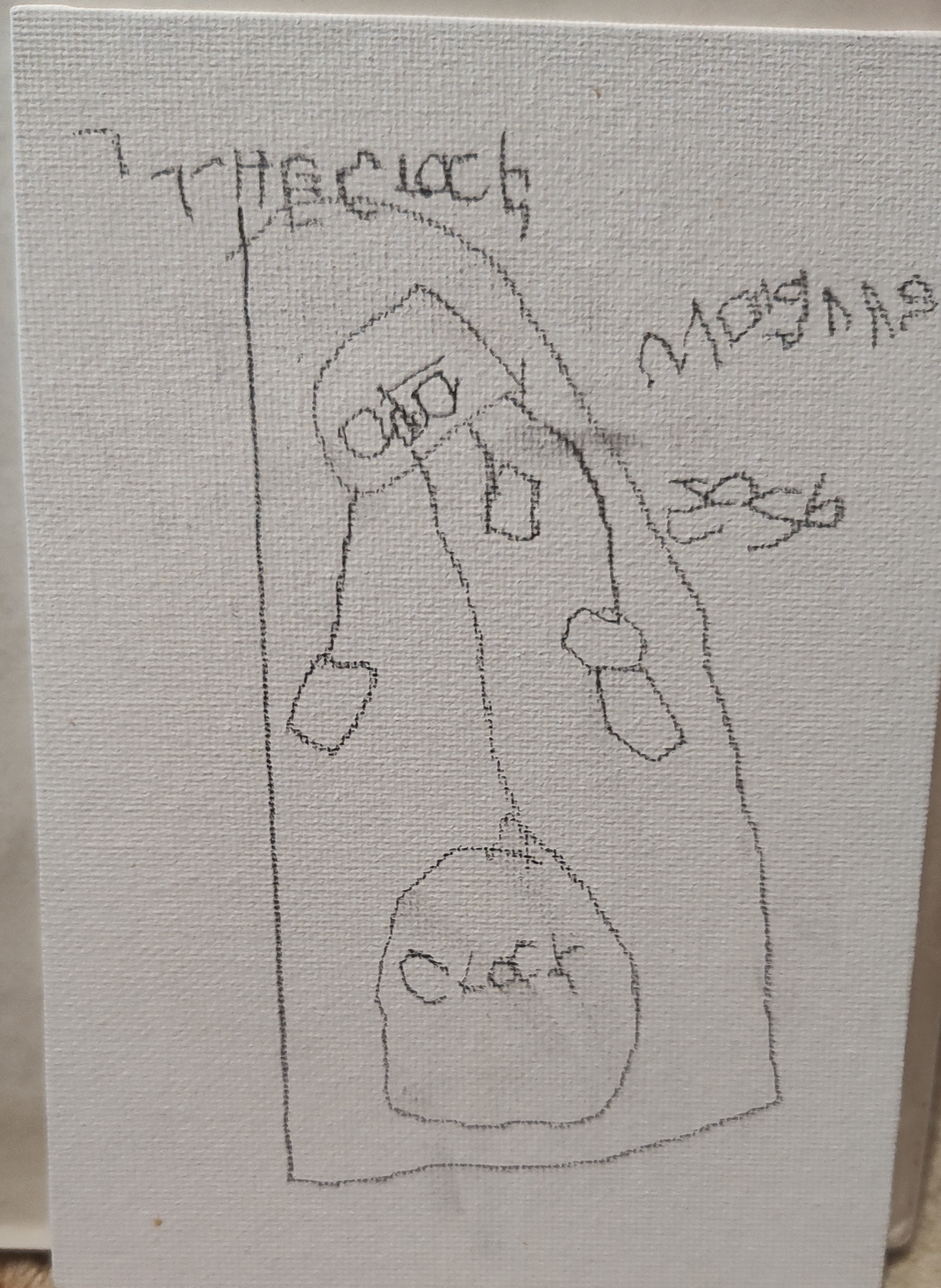 A Cute Clock — drawing by Clock, age 5